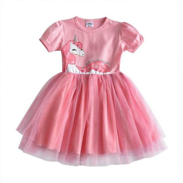 robe licorne kawaii rose