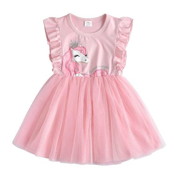robe licorne kawaii rose pâle