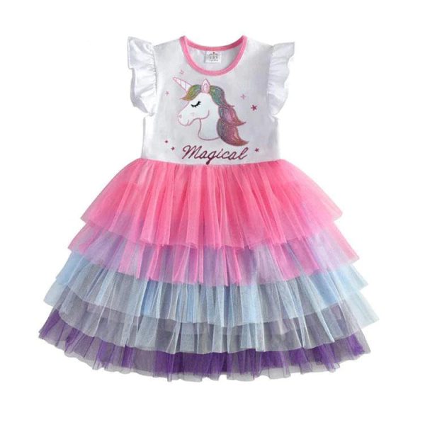 robe licorne emoji petite fille