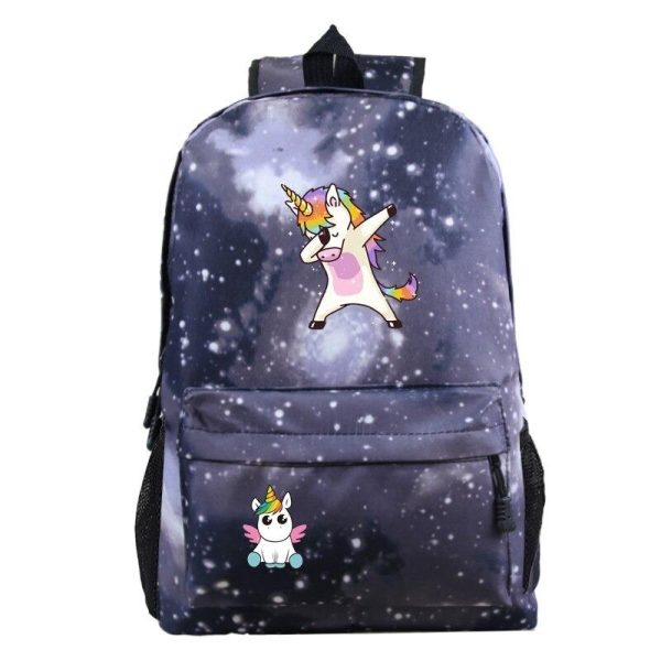 cartable licorne collège noir