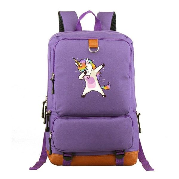 cartable licorne adulte violet