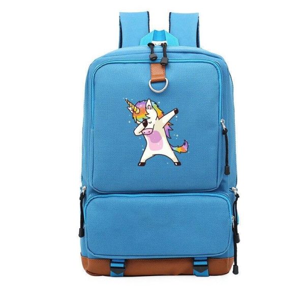 cartable licorne adulte bleu