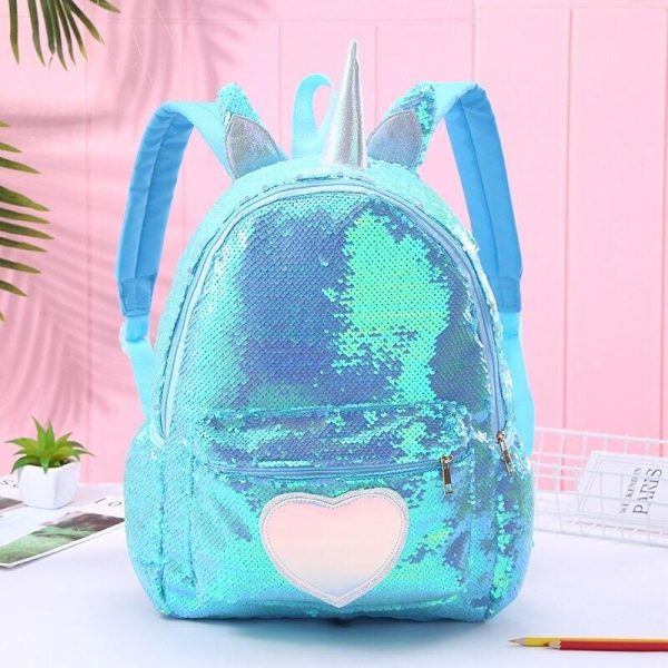 cartable licorne maternelle bleu