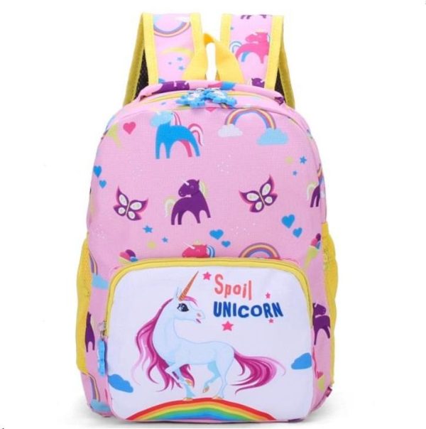 cartable licorne scolaire rose