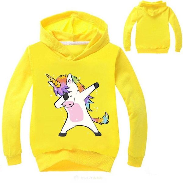 pull licorne dab jaune