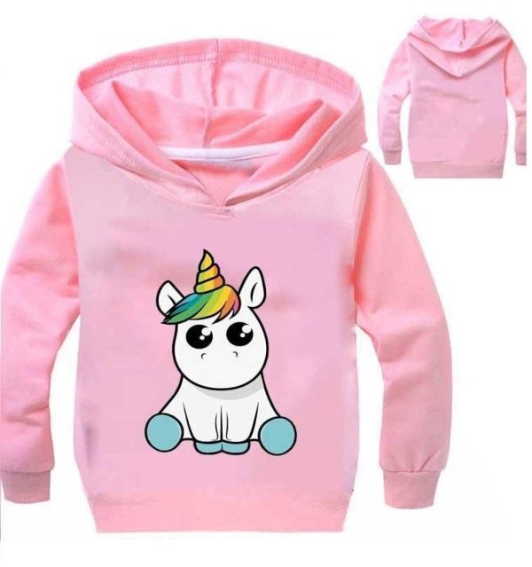 pull licorne capuche fille