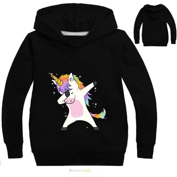 sweat licorne dab noir