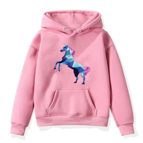 Pull Licorne Rose Fille magique