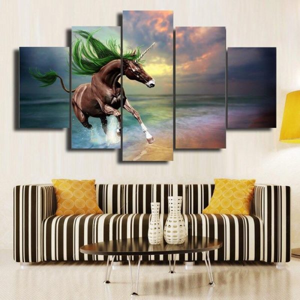 tableau Licorne au Galop moderne