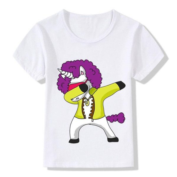 t-shirt licorne corne longue