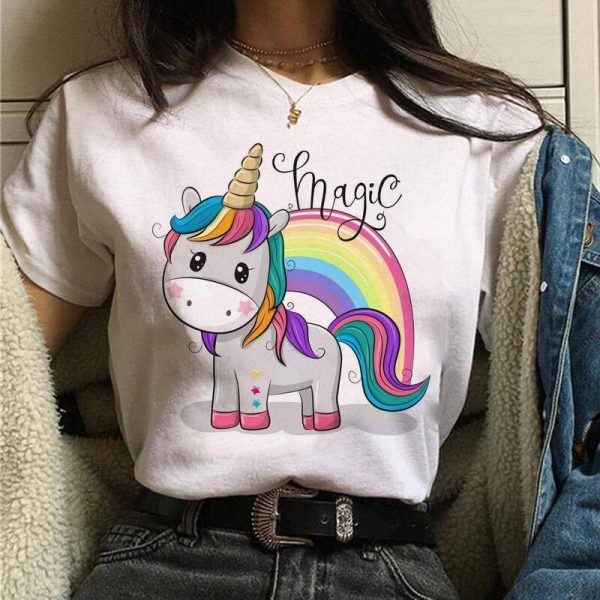 t-shirt licorne femme magique