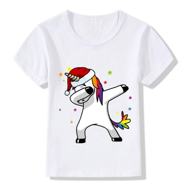 t-shirt licorne noël pour fille