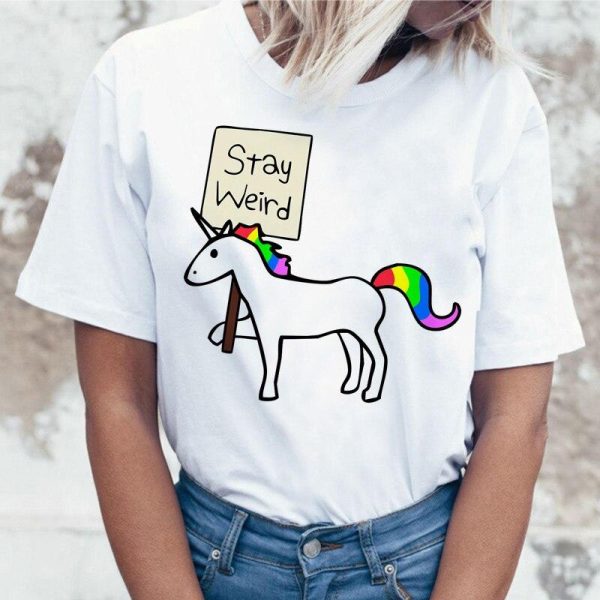 T-Shirt Licorne Rester Bizarre