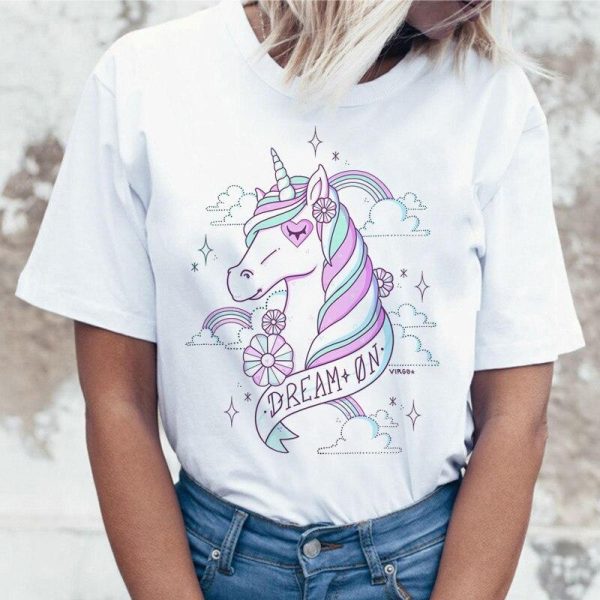 T-Shirt Licorne Rêveuse motif féerique