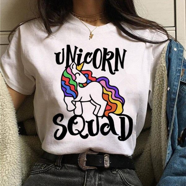 t shirt licorne unicorn squad