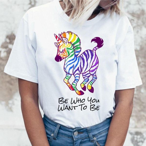 T-Shirt Licorne Zèbre Femme