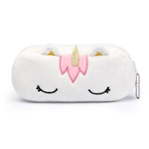 trousse licorne scolaire blanche