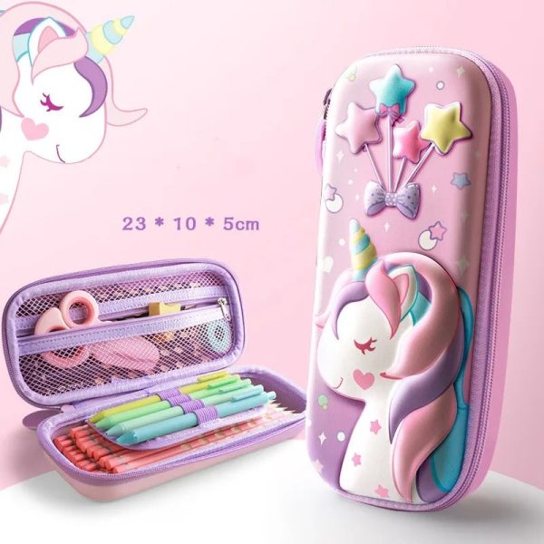 trousse licorne enfant grande capacité