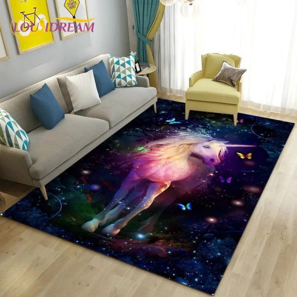 tapis licorne portrait