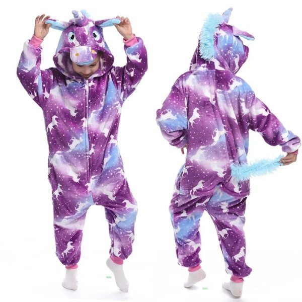 combinaison licorne garçon violet