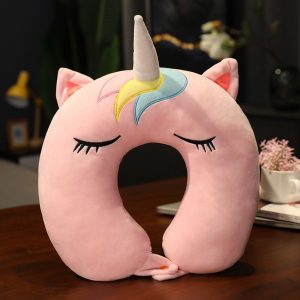 oreiller de voyage licorne