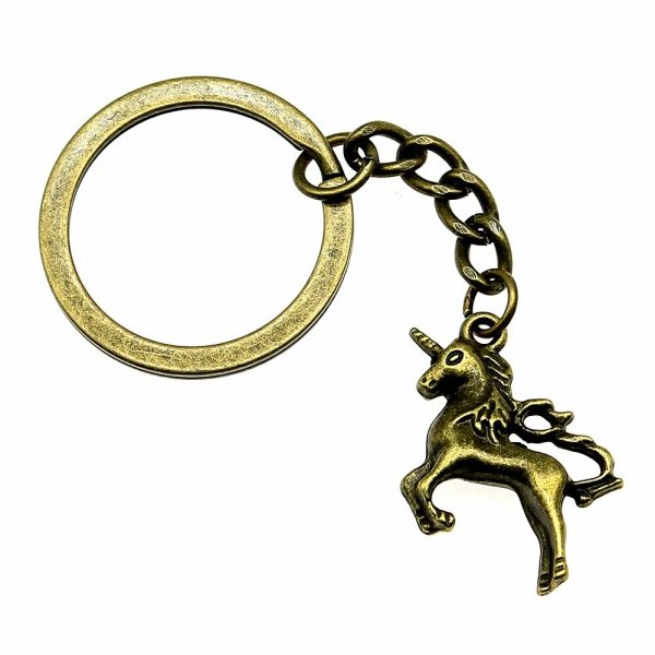 porte clé licorne métallique