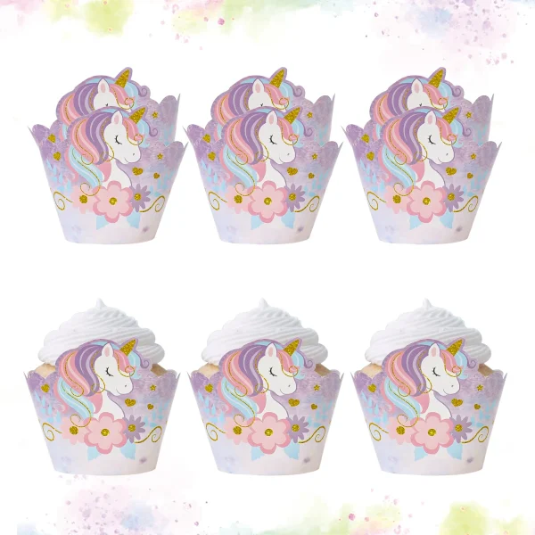 caissettes à cupcakes licorne