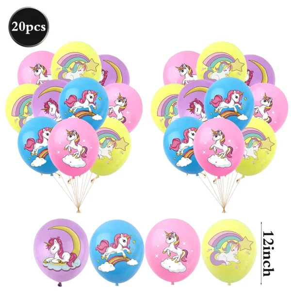 ballons multicolores pastel