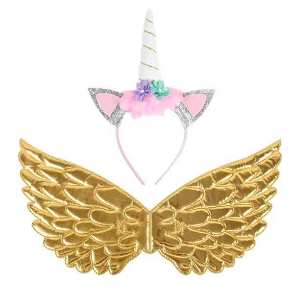 serre-tête licorne blanc pour filles