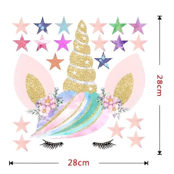 autocollant licorne fille chambre