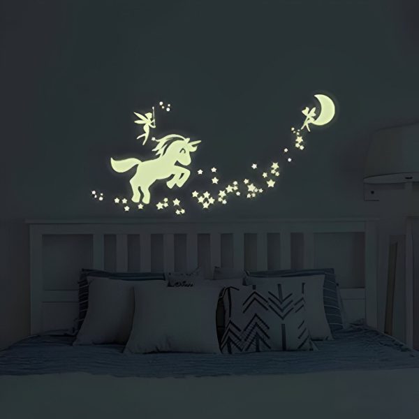 autocollants Licorne lumineux chambre