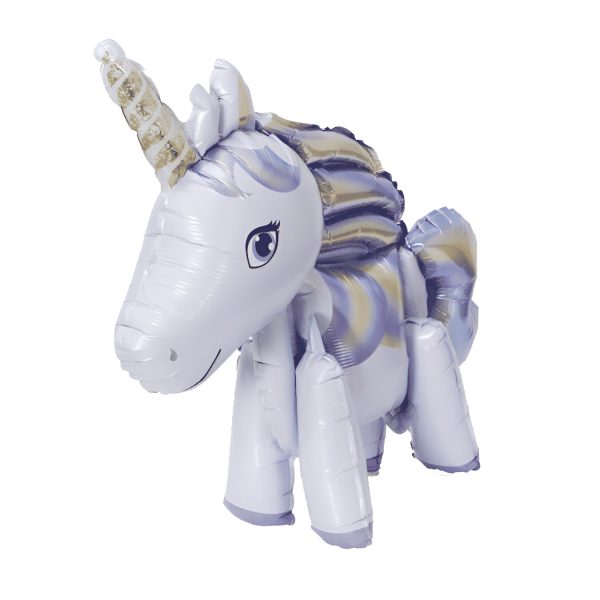 ballon hélium licorne multicolore