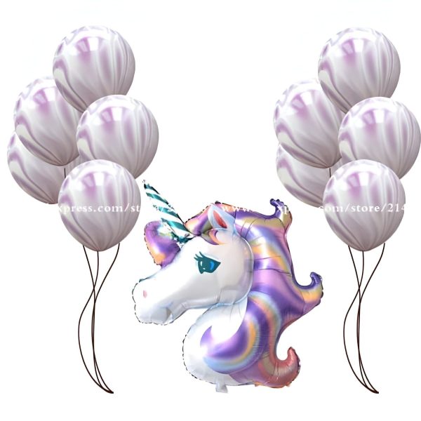 ballon licorne décoration anniversaire publix