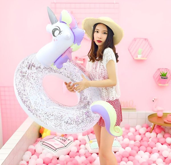 Bouée gonflable Licorne géante
