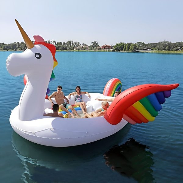 bouée licorne géante pour plusieurs personnes