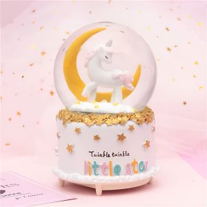 Boule à neige musicale Licorne Berceuse enchanteresse