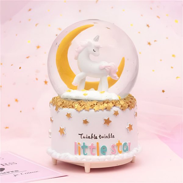 Boule à neige musicale Licorne Berceuse enchanteresse