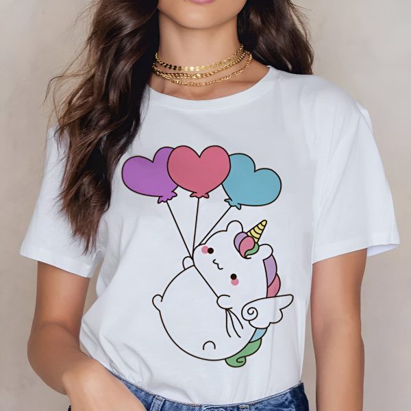 chemise imprimé licorne ballon humoristique