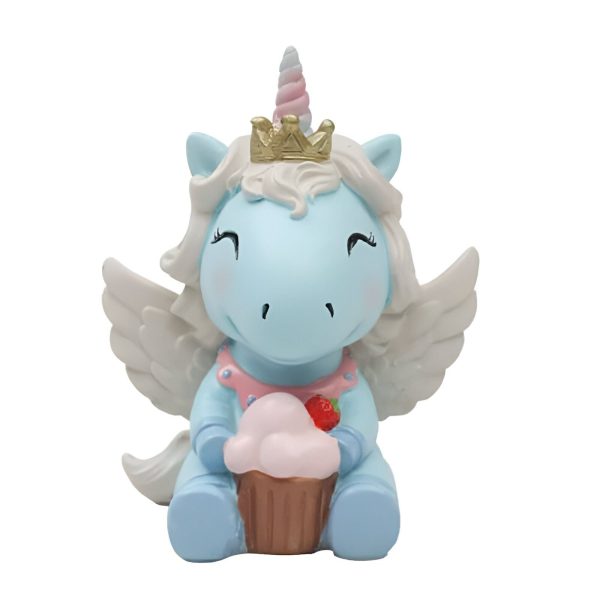 figurine licorne bleue magique
