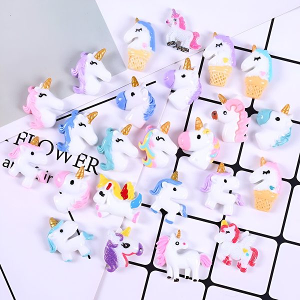figurines licorne décoration slime et loisirs créatifs