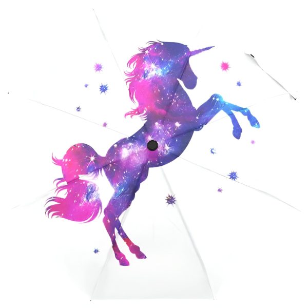 grand parapluie licorne résistant multicolore