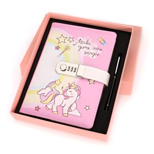 journal intime licorne avec serrure