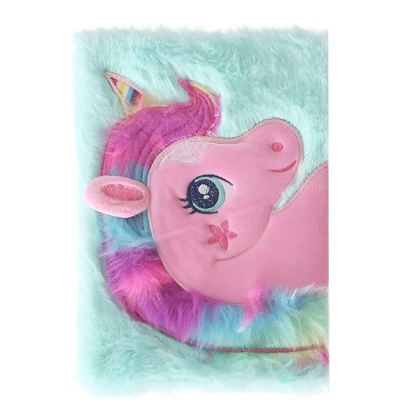 journal licorne peluche douce