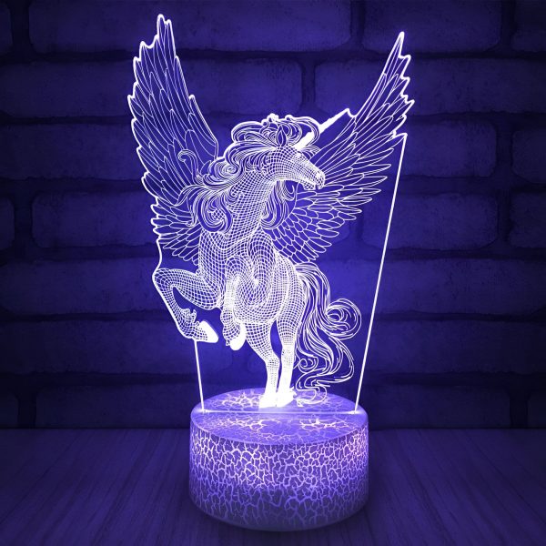lampe licorne LED bureau chambre