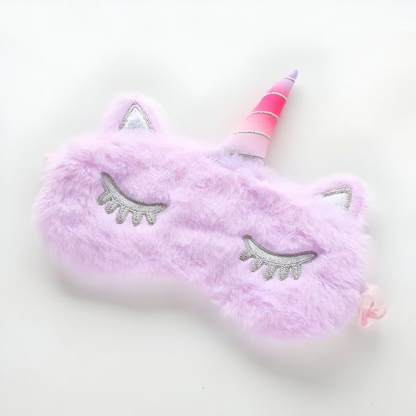 masque de sommeil doux Licorne Violet