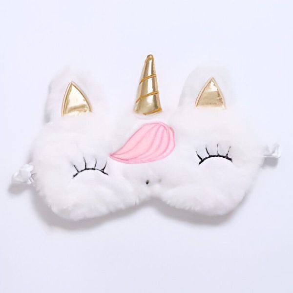 masque de sommeil licorne confortable en satin ajustable