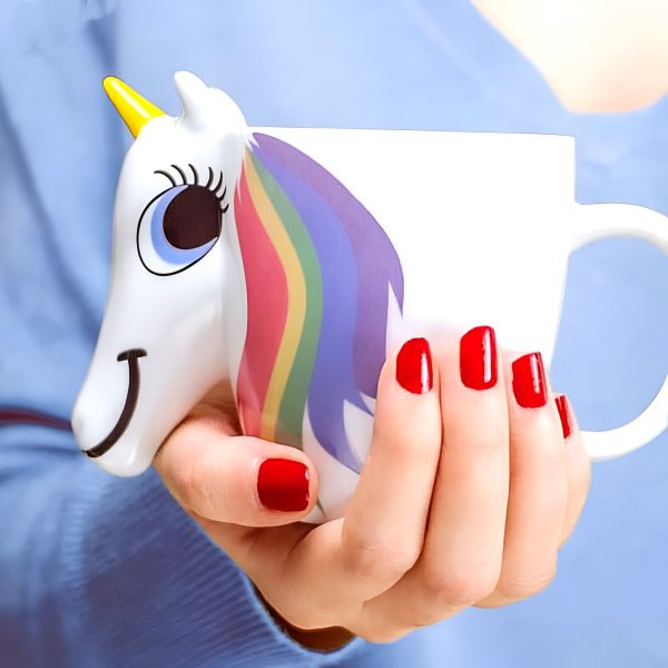 tasse licorne magique changeante de couleur