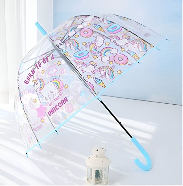 parapluie licorne Elodie transparent