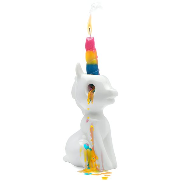 porte-bougie fantaisie licorne et larmes