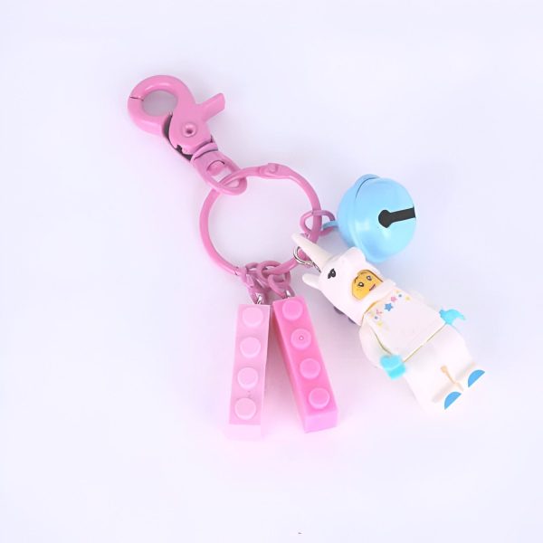 porte-clés lego figurine unicorn kitty chat licorne